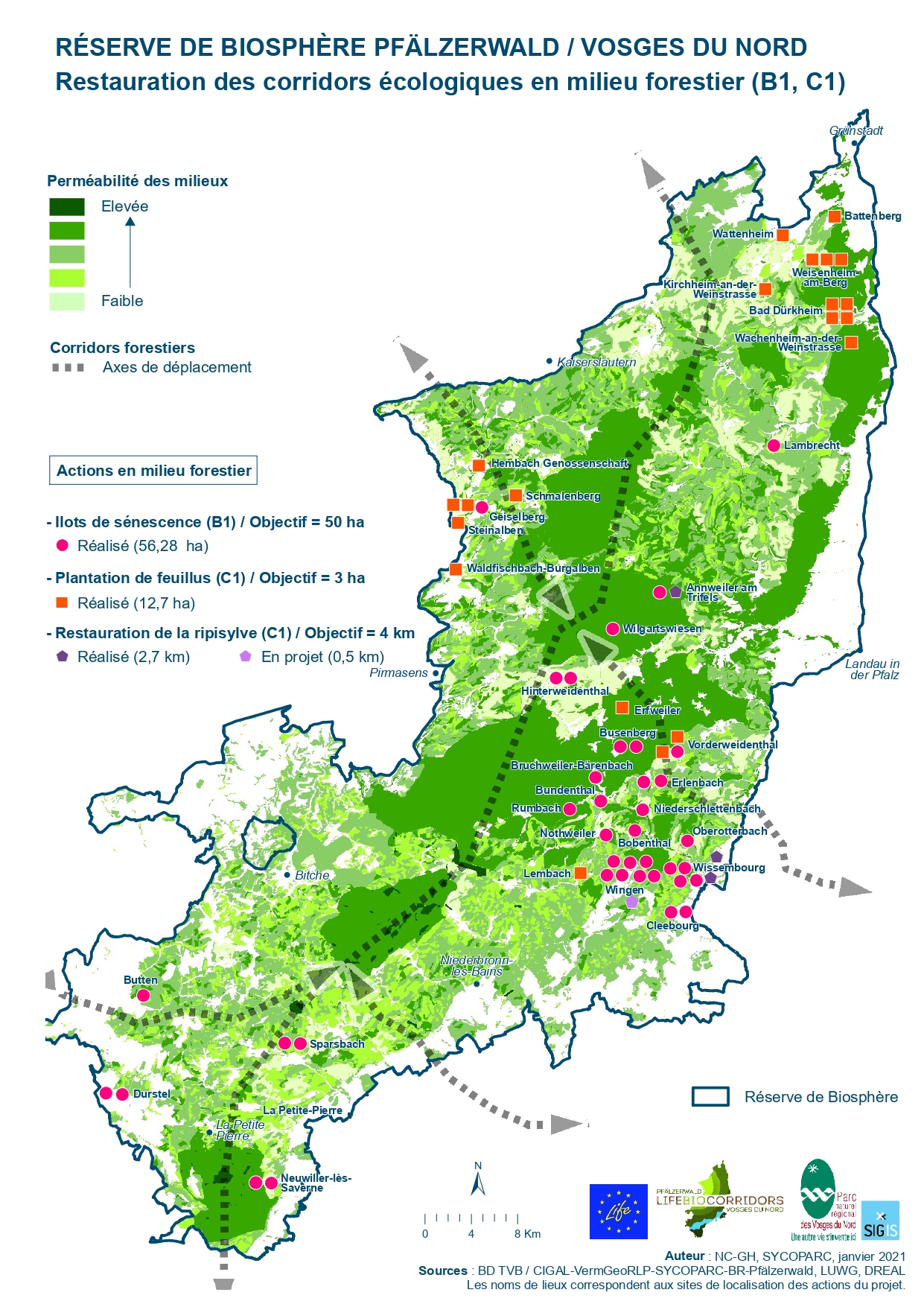 Carte actions forêt 2021