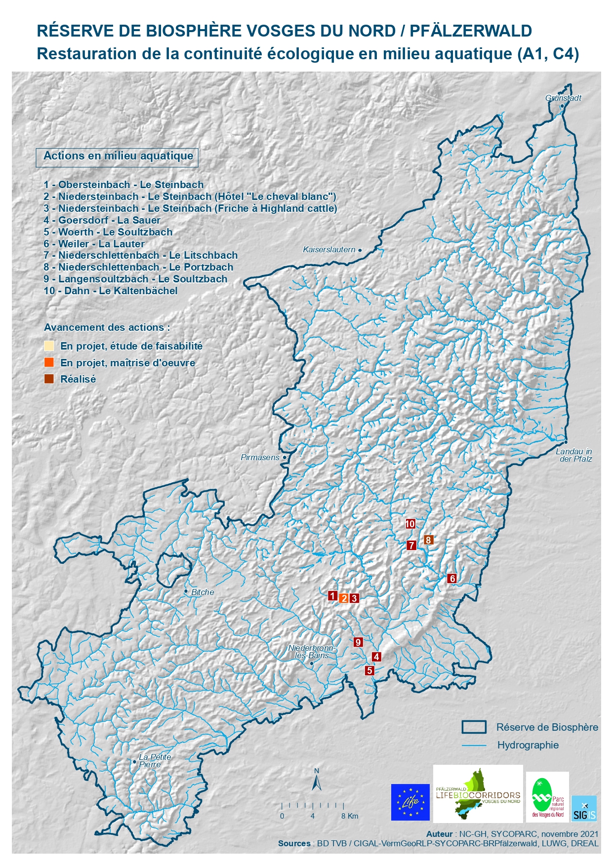 Carte actions milieux humides