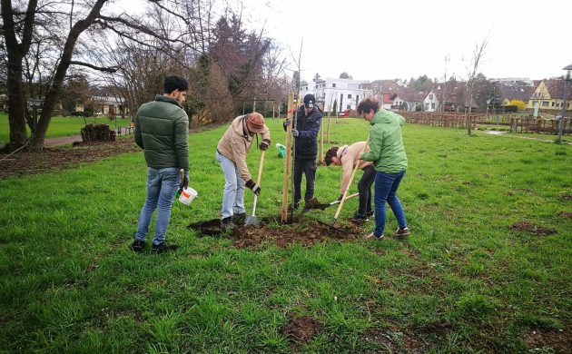 Schüler:innen der 10. Klasse des Alfred Grosser-Schulzentrums